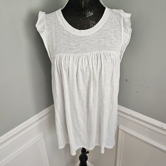 NWT Wonderly size XL flutter cap sleeve top - Picture 1 of 13